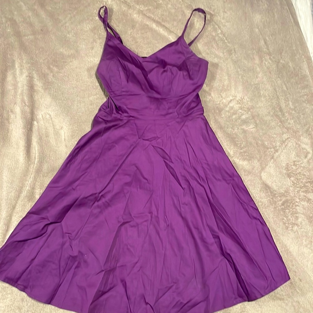 Purple A-Line Dress Small